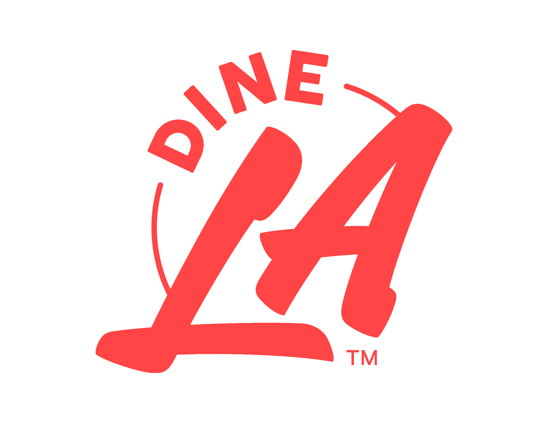 DineLA Restaurant Week Logo in red