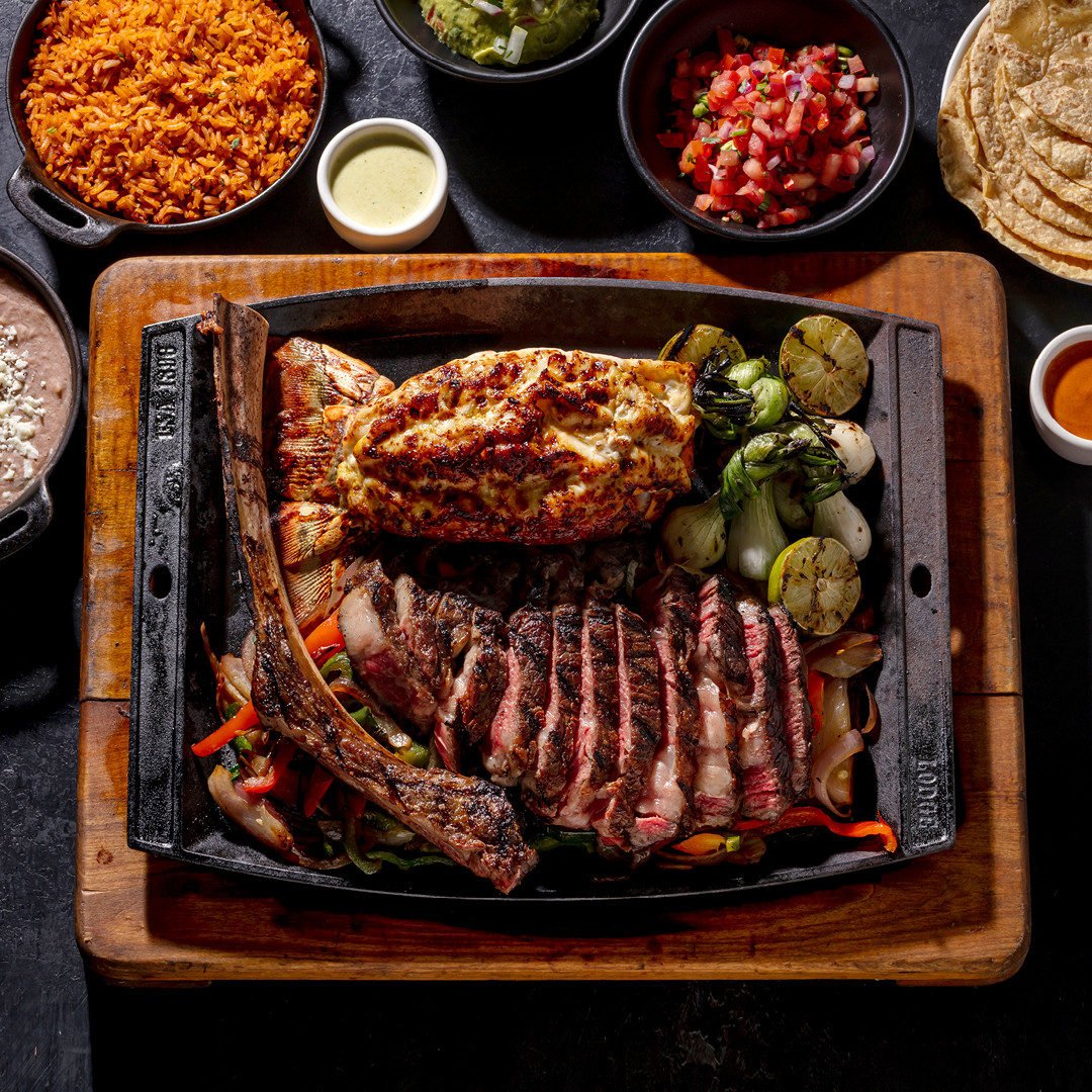 gif of the lunch options: burger with fries, tacos, bowl
